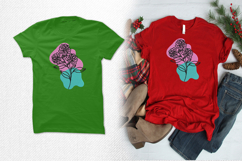 Modern Floral Line Art Embroidery Design File Product Image 2