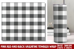 Pink Valentines Day Tumbler Wrap Product Image 1