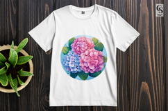 Hydrangea Flower Clipart Sublimation PNG Product Image 2