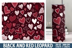 Valentine Red and Black Tumbler Wrap Bundle Product Image 3