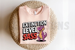 Cartoon Dinosaur With Extinction Level Sass Isolated Product Image 2