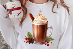 Christmas Drink Clipart Sublimation, Christmas PNG Product Image 2