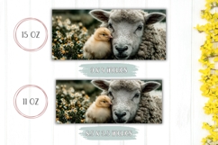 Easter Lamb Mug Design, Easter Chick Mug Sublimation Product Image 2