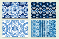 Blue Crochet Embroidery Cutting Boards sublimation Design Product Image 2