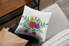 Vibrant Garden Floral Embroidery Design for Machine Product Image 2