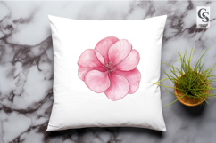 Pink Watercolor Flower Clipart PNG Product Image 2
