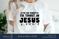 Tis So Sweet to Trust in Jesus SVG |Catholic Kids Apparel Product Image 2
