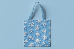 Snowflake Border Digital Paper Product Image 2