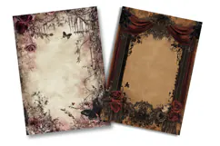Romantic Gothic Junk Journal Pages Product Image 2