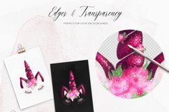 Unicorns Clipart Set, Unicorn Faces Product Image 2