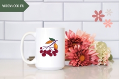 Rowan Berries Illustration, Rowan PNG, Fall Sublimation Product Image 2