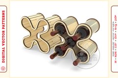 Wine Shelf v4 - laser cutting file - Glowforge ready SVG Product Image 2