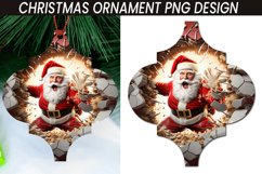Christmas Santa Cracked Hole Arabesque Ornament Bundle Product Image 3