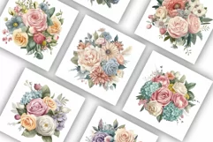 Flower Bouquet | Watercolour Clipart PNG Product Image 2