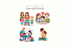 Special Bonds: Parent-Child Moments Clipart Product Image 2
