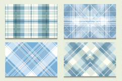 Pastel Blue Plaid Cutting Boards sublimation Designs Product Image 2