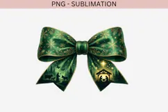 Christmas winter bow png design for T-shirts Product Image 2