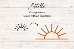 Hand Drawn Sunrise Doodle SVG Product Image 2