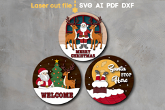 Christmas Signs Bundle SVG laser cut files for Glowforge Product Image 2