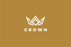 Abstract Crown Logo Design Vector Template Product Image 2