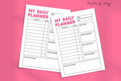 Minimal Daily Planner Canva Template | Aesthetic Printable Product Image 2