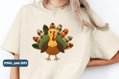 Thanksgiving Png Patchwork Turkey Png sublimation Product Image 3