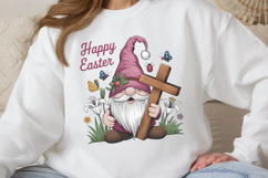Happy easter PNG, Easter Gnome Sublimation PNG Product Image 2