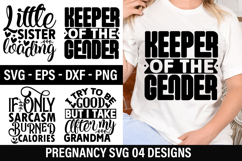 Pregnancy SVG Design - Little sister loading Product Image 1