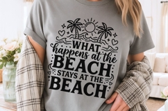 What Happens At The Beach Svg, Summer Vibes Svg, Beach Svg. Product Image 3