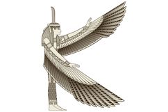 Maat.Egyptian ancient symbol. Culture.Design element. Product Image 2