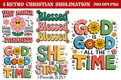 Retro Christian Sublimation PNG Product Image 1