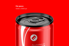 Slim 150ml Aluminium Can Mockup Product Image 2