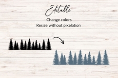 Pine Tree Border SVG Product Image 2