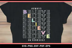 Always believe in yourself SVG, Motivational quotes SVG Product Image 2