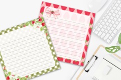Cute Strawberry Printable Notepad Pages | Fun Stationery Product Image 2