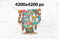 Tropic Like It's Hot PNG, Retro Summer Boombox Sublimation Product Image 2