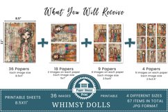 Whimsy Paper Dolls junk journal pages Product Image 2