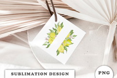 Watercolor Lemons Frame png Product Image 2