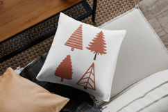 Geometric Christmas Tree Set Embroidery Design Product Image 2