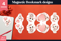 Magnetic Bookmark Cute Skeleton Girl Valentine Bookmarks Product Image 1