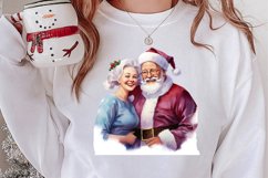 Christmas Purple Santa Claus Sublimation, Christmas PNG Product Image 2