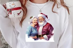 Christmas Purple Santa Claus Sublimation, Christmas PNG Product Image 2