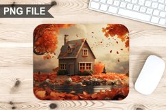 Autumn Home Sublimation Mouse Pad PNG Bundle Product Image 3