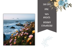 Summer Square Coasters, Floral Square Coaster Designs Product Image 2