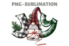 Joy Gnome | Merry Xmas Png | Sublimation Design Product Image 3