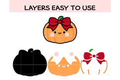 Kawaii Baby Pumpkin SVG Bundle | Cute Fall &amp; Halloween Clipa Product Image 2
