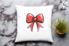 Hand Drawn Heart Bow Clipart Sublimation PNG Product Image 3