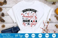 It's The Most Wonderful Time Of The Year SVG Design Product Image 1