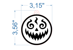 Halloween Ornament SVG laser cut file for Glowforge Product Image 2