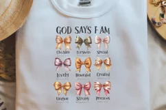 Fall Autumn God say i am sublimation PNG CLIPART Product Image 1